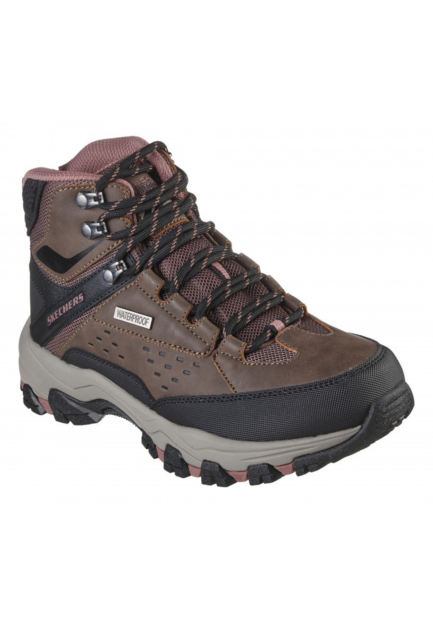 Skechers RELAXED FIT SELMEN Damen Outdoor Tracking Wanderstiefel braun von Skechers