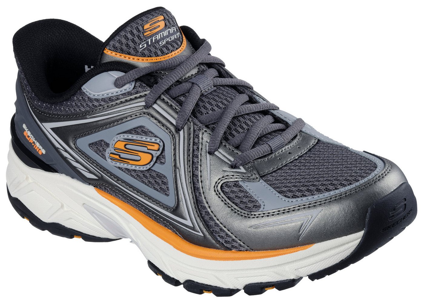 Skechers STAMINA SPORT Slip-On Sneaker Trainingsschuh, Retro Sneaker mit Slip-ins von Skechers