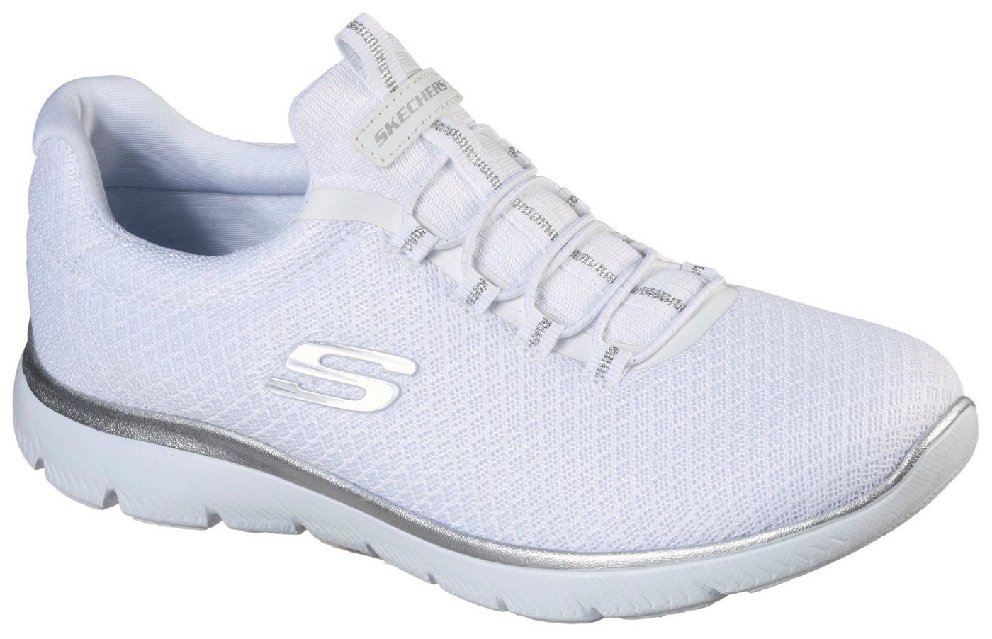 Skechers SUMMITS Slip-On Sneaker Slipper, Freizeitschuh, Komfortschuh mit dezenten Kontrast-Details von Skechers