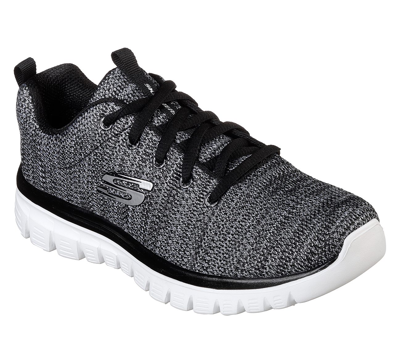 Skechers Sport Womens GRACEFUL TWISTED FORTUNE Sneakers Damen Schuhe Schwarz von Skechers