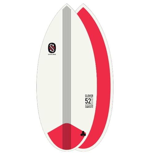 Skimboard SkimOne EPS Epoxy Bambus Clover 52 Rot von Skim One