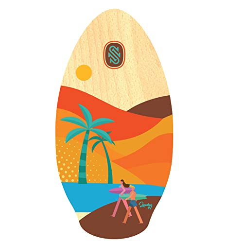 Surfboard Skimboard SkimOne 41 105cm Lanikai Rot Orange von Skim One