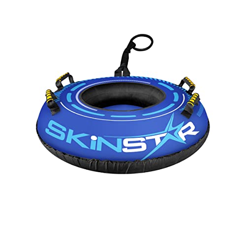 SkinStar Cross Profi Snow Tube Ø75cm Blue Schlitten Bob Rodel Reifen Schneereifen Rutschreifen von SkinStar