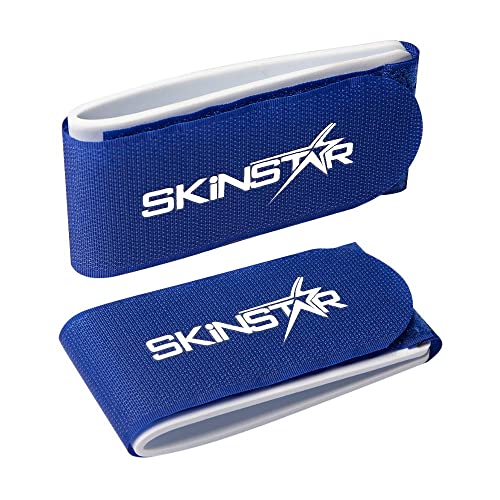 SkinStar SKIHALTER Klettband Skibänder Klett Ski Strap Clip Klettverschluss 1 Paar von SkinStar