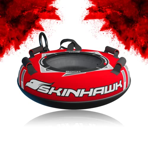 SKINHAWK Profi Snowtube Ø80cm rot Schlitten Bob Rodel Reifen Schneereifen Rutschreifen von Skinhawk