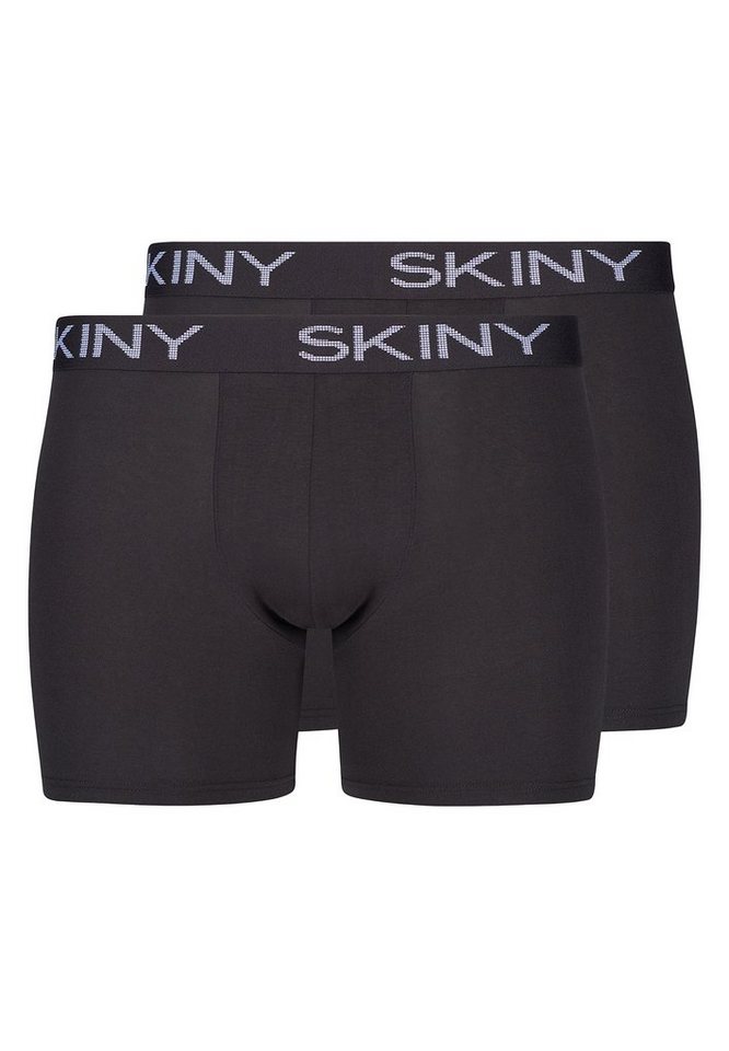 Skiny Retro Boxer 2er Pack Cotton (Spar-Set, 2-St) Long Short / Pant - Baumwolle - Ohne Eingriff - Pant mit längerem Bein von Skiny