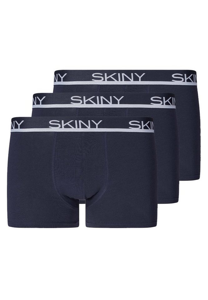 Skiny Retro Boxer 3er Pack Cotton (Spar-Set, 3-St) Retro Short / Pant - Baumwolle - Ohne Eingriff - Körpernaher Schnitt von Skiny