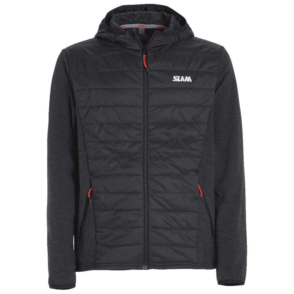 Slam Active Hood Hybrid Full Zip Fleece Schwarz S Mann von Slam