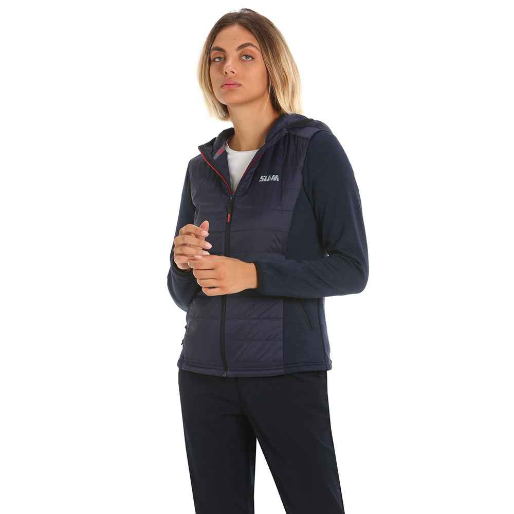 Slam Active Hood Hybrid Full Zip Fleece  S Frau von Slam