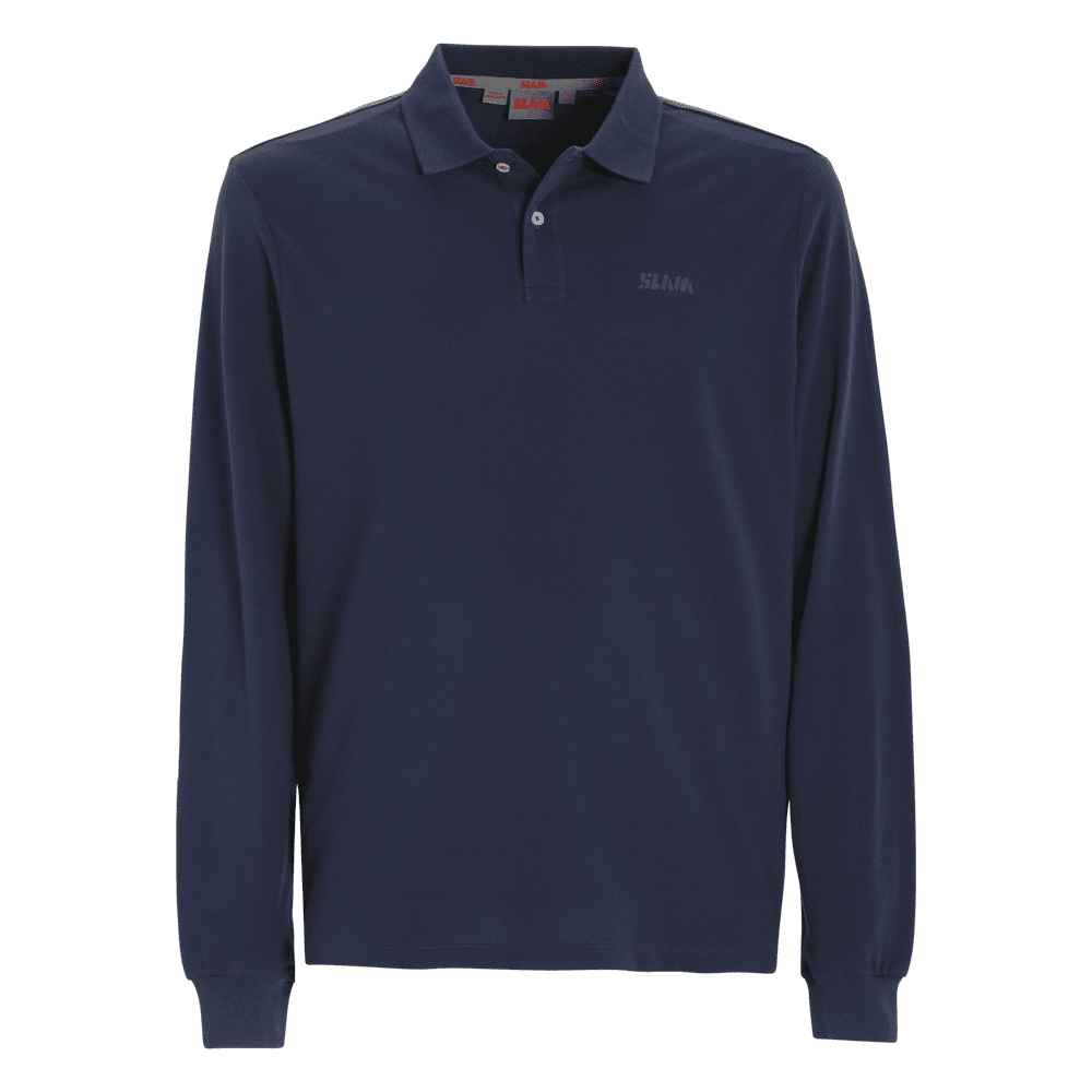 Slam Deck Long Sleeve Polo Blau M Mann von Slam