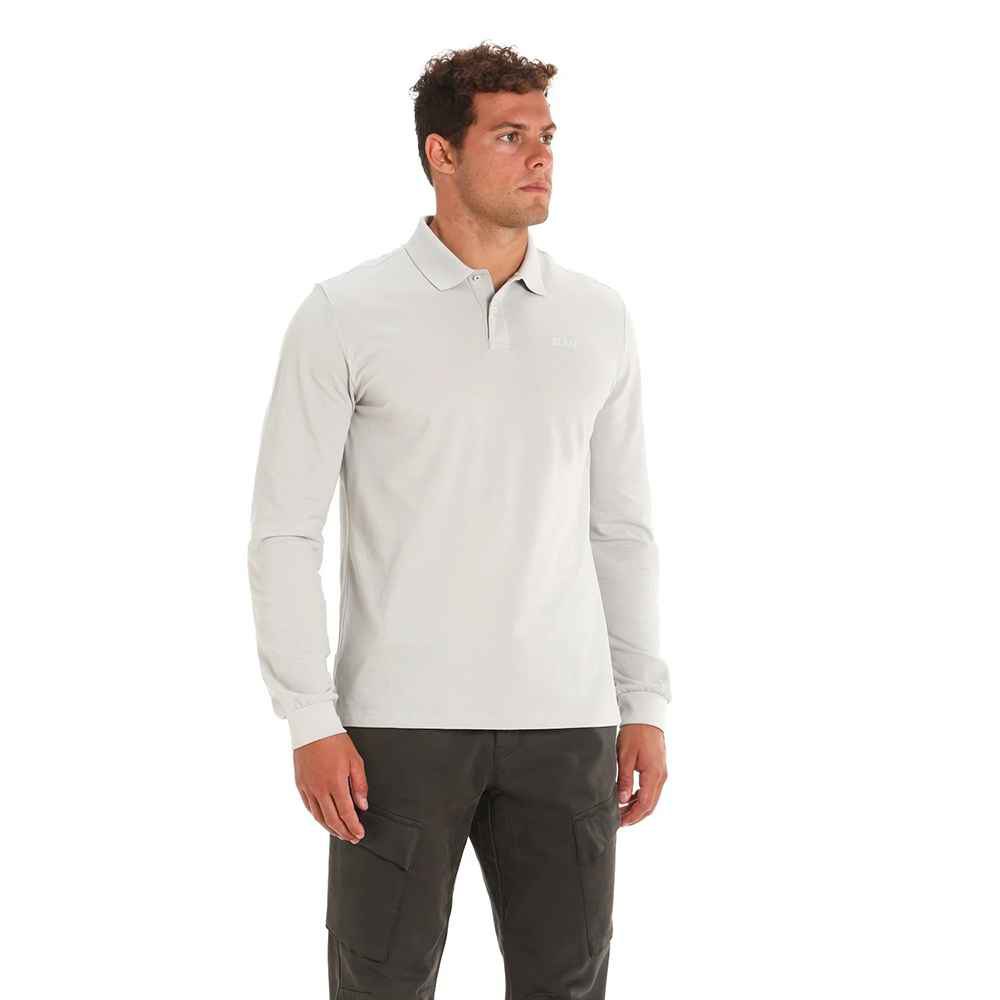 Slam Deck Long Sleeve Polo Grau M Mann von Slam