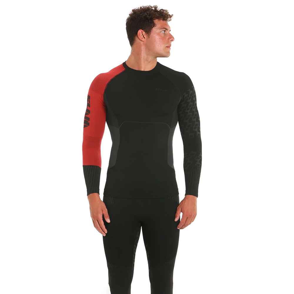 Slam Pro Seamless Long Sleeve T-shirt Schwarz M Mann von Slam