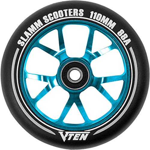 Slamm Scooters V-Ten II Räder, Unisex, Erwachsene, Unisex, SL582, blau, 110 mm von Slamm Scooters