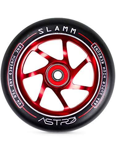 Slamm Scooters Slamm-Rollen Astro-Wheels, Rot, 110 mm von Slamm Scooters