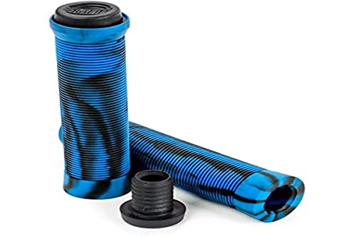 Slamm Pro Swirl Bar Grip, Unisex Erwachsene Einheitsgröße blau von Slamm Scooters