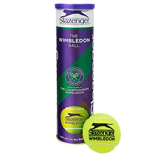 Slazenger Wimbledon-Tennisbälle, offizielle Produkt, 3 Röhren, 12 Bälle von Slazenger