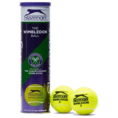 Slazenger Wimbledon 4-Ball-Dose 340918, Gelb, Einheitsgröße von Slazenger
