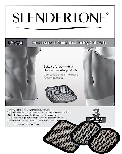Slendertone Ersatzelektroden Gel-Pads 3er Set für alle Bauchmuskeltrainer von SLENDERTONE