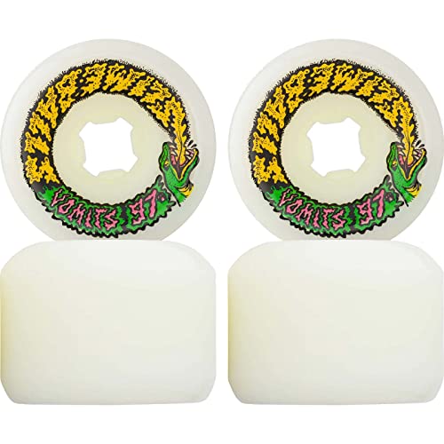 Slime Balls Santa Cruz Skateboard-Rollen, 60 mm, Snake Vomits 97A, Weiß von Slime Balls