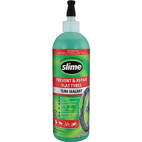 Slime 10026 Rad Schlauchreparatur-Dichtmittel, Verhindern und Reparieren, Geeignet für alle Fahrräder, Ungiftig, Umweltfreundlich, 473-ml-Flasche (16 oz) von Slime