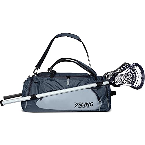 Sling Lacrosse Tasche - Hybrid 3.0 (Version 2022) - Verwendung als Rucksack oder Seesack - Platz für 2 Sticks und alle Ihre LAX Ausrüstung - 40 l Kapazität von Sling Lacrosse