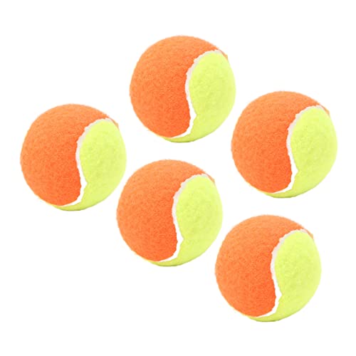 5 Stück Squashball Single Dot Squashball 6 cm Gummi-Squash-Trainingsball High Bounce Squashschlägerbälle für Anfänger-Wettkampftraining (Orange) von Sluffs