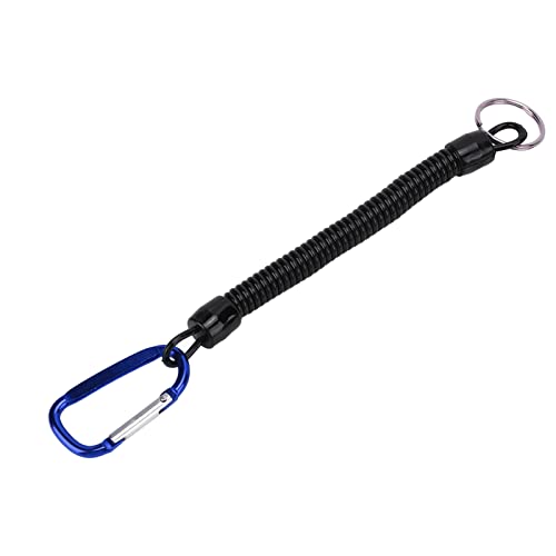 Einziehbares Feder-elastisches Seil, Sicherheitsausrüstung, Werkzeug, Anti-Verlust-Schlüsselanhänger, Angel-Lanyard (Blue) von Sluffs