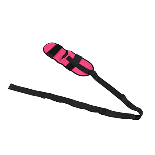 Yoga-Dehnungsgurt, Knöchel-Band-Stretcher-Gürtel, Fitness-Beinstrecker für Plantarfasziitis, Fußdehnungshilfe für die Oberschenkelmuskulatur (Pink) von Sluffs