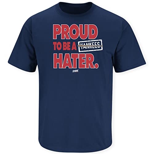 Smack Apparel Boston Red Sox. Stolz darauf, eine Yankees Hater Marineblau T-Shirt S (3 x), Unisex-Erwachsene Herren Damen, navy, XXX-Large von Smack Apparel