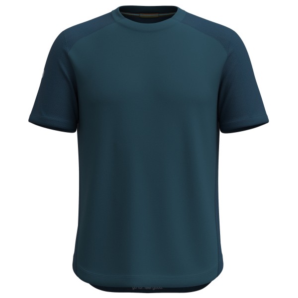Smartwool - Active Mesh Short Sleeve Tee - Merinoshirt Gr L;M;S;XL;XXL blau;grau von SmartWool