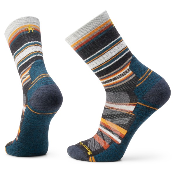 Smartwool - Hike Light Cushion Panorama Crew - Wandersocken Gr M blau von SmartWool