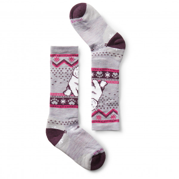 Smartwool - Kid's Wintersport Full Cushion Bear Pattern OTC - Multifunktionssocken Gr M grau Smartwool - Kid's Wintersport Full Cushion Bear Pattern OTC - Multifunktionssocken Gr M grau von SmartWool