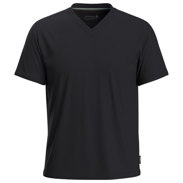 Smartwool - Perfect V-Neck Tee - Merinoshirt Gr S schwarz von SmartWool