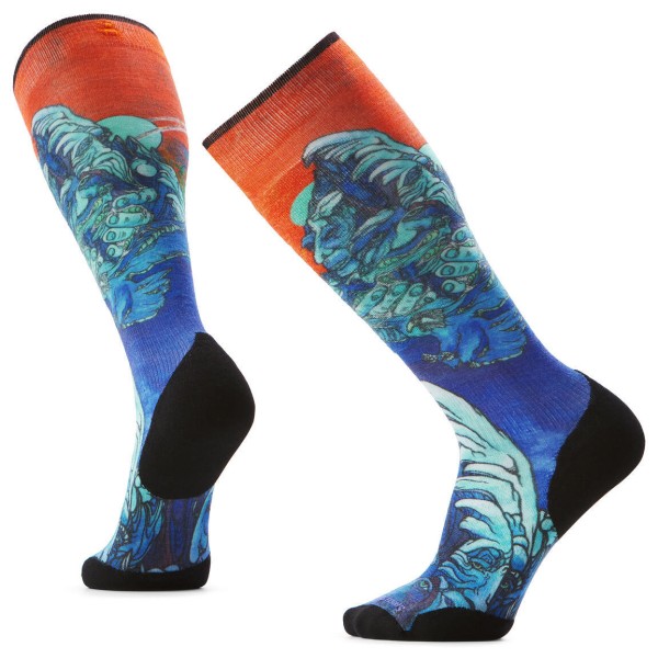 Smartwool - Ski Targeted Cushion Winter Haze Print OTC Socks - Skisocken Gr XL bunt von SmartWool