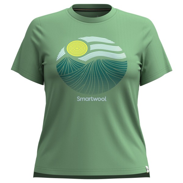 Smartwool - Women's Horizon View Graphic Short Sleeve - Merinoshirt Gr XS grün von SmartWool