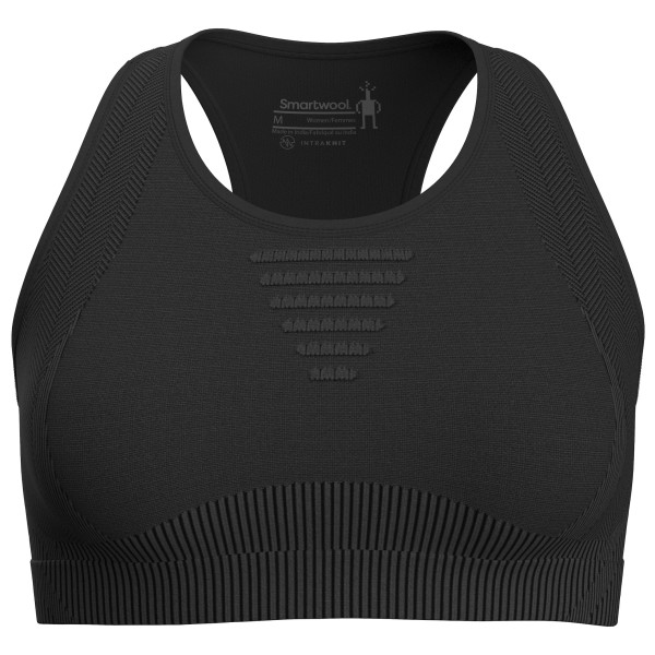 Smartwool - Women's Intraknit Racerback Bra - Sport-BH Gr L schwarz von SmartWool