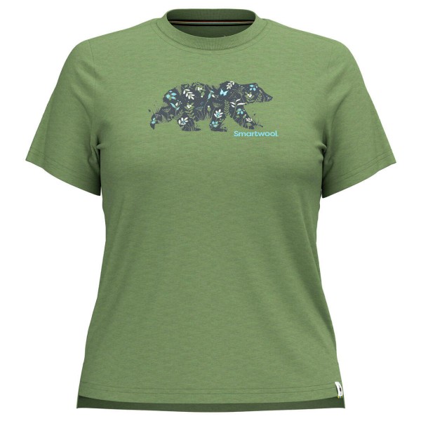 Smartwool - Women's Osa Vega Graphic Tee - Merinoshirt Gr M grün von SmartWool