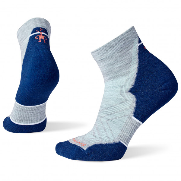 Smartwool - Women's Run Targeted Cushion Ankle - Laufsocken Gr M blau/grau von SmartWool