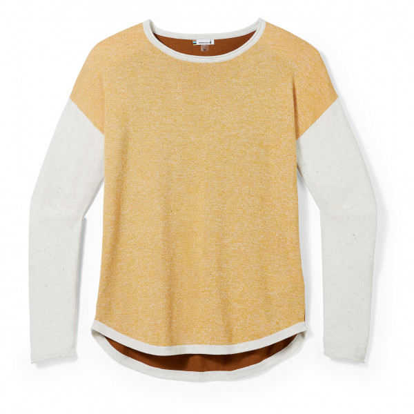 Smartwool - Women's Shadow Pine Colorblock Sweater - Pullover Gr M;XS beige;blau von SmartWool
