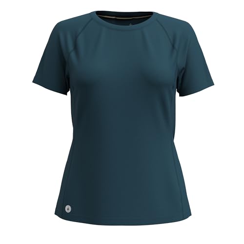 Smartwool Herren Active Ultralite Kurzarmshirt für Damen, Blau-Twilight Blue, S von Smartwool