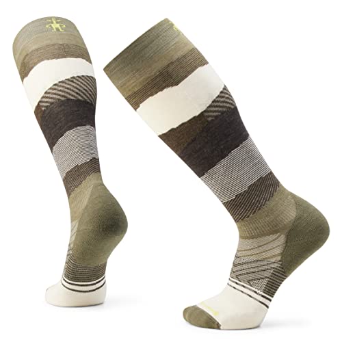 Smartwool Herren Ski Targeted Cushion Pattern OTC Socken, Winter Moss-Natural, L von Smartwool