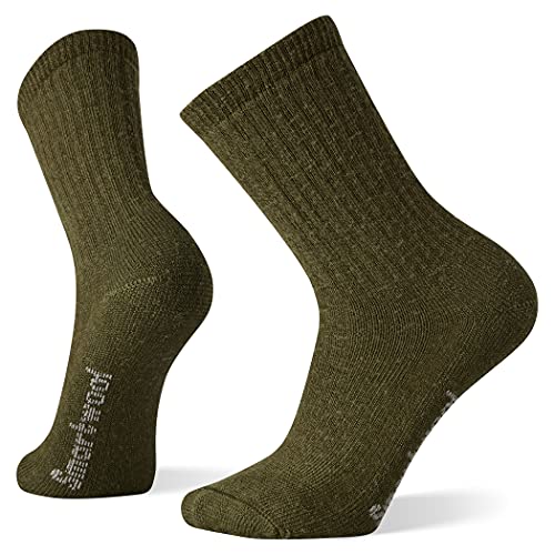Smartwool Full Cushion Hike Classic Edition Vollpolster-Solid-Crew-Socken, Military Olive, L von Smartwool
