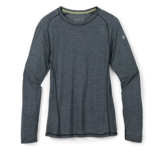 Smartwool Men's Long Sleeve Active Ultralite Langarmshirt für Herren, Charcoal Heather, S von Smartwool