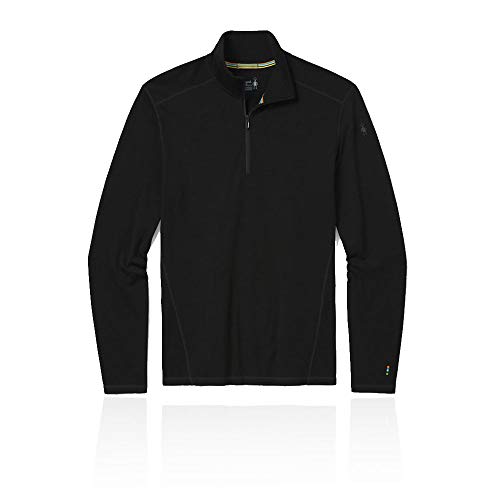 Smartwool Men's Classic Thermal Merino Base Layer 1/4 Zip, Black, L von Smartwool