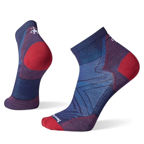 Smartwool Unisex-Adult Ankle Socks Run Zero Cushion Knöchelsocken, DEEP Navy, M von Smartwool