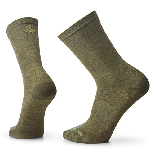 Smartwool Unisex-Adult Everyday Anchor Line Crew Socks, Winter Moss, M von Smartwool