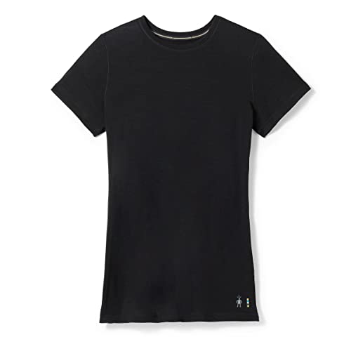 Smartwool Women's Merino Short Sleeve Tee Damen Kurzarm-T-Shirt, Black, XS von Smartwool