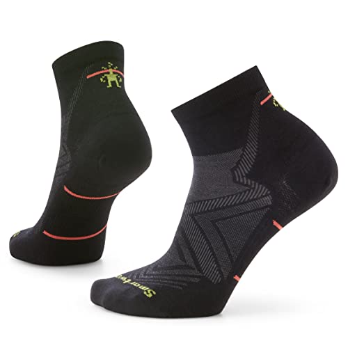 Smartwool Women's Run Zero Cushion Ankle Socks Söckchen für Damen, Black, L von Smartwool