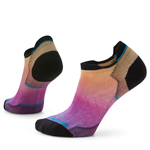 Smartwool Women's Run Zero Cushion Ombre Print Low Ankle Socks, Tandoori ORANGE, S von Smartwool