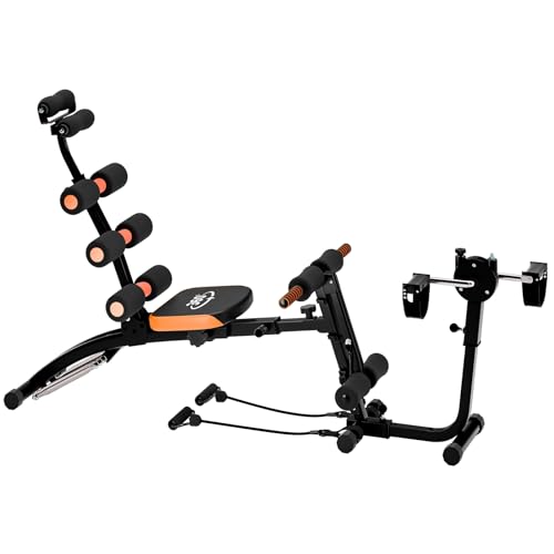 Smbcgdm Multifunktions-Hantelbänke für Krafttraining Ab Workout Equipment Ab Machine Ab Workout Benches for Home Gym Ab Crunch Machine Ab Exercise Equipment for Total Body Fitness Schwarz von Smbcgdm